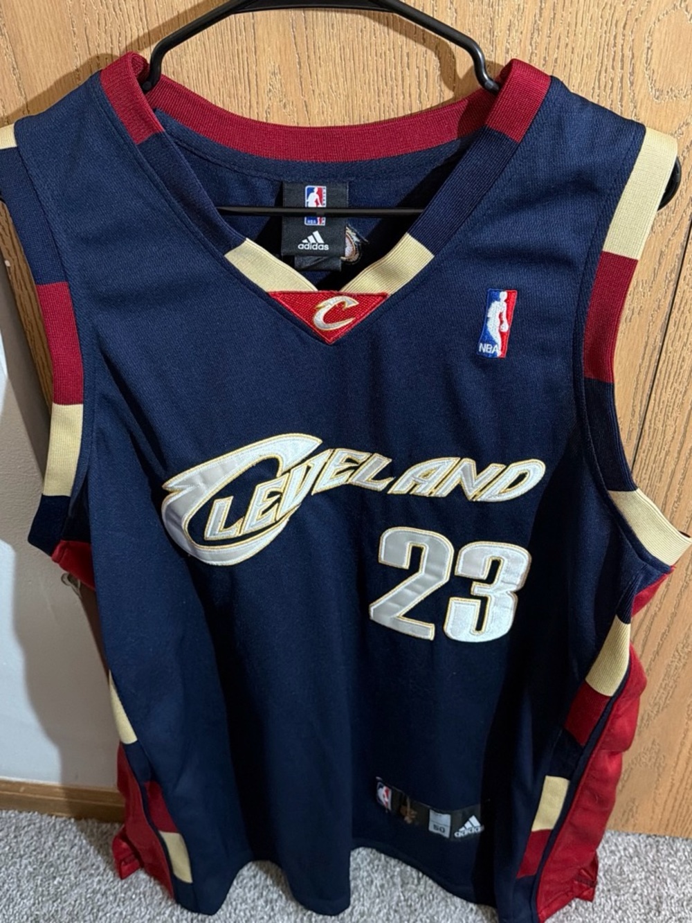 Adidas LeBron James Cleveland Cavaliers #23 Navy Basketball Jersey